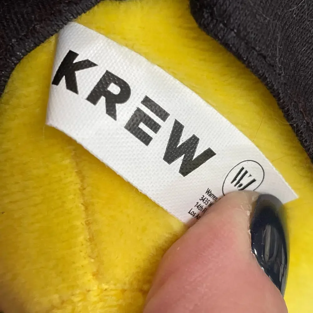 Krew District Gold Teddy Plush Yellow Stuffed Toy Crown with Shirt & Necklace